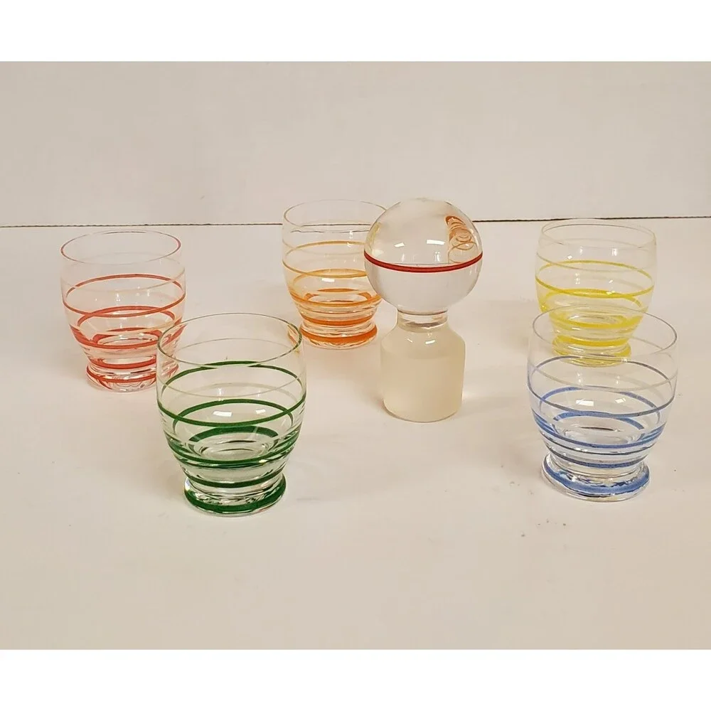 Bavarian Vintage Shot Glasses with Stopper no Decanter